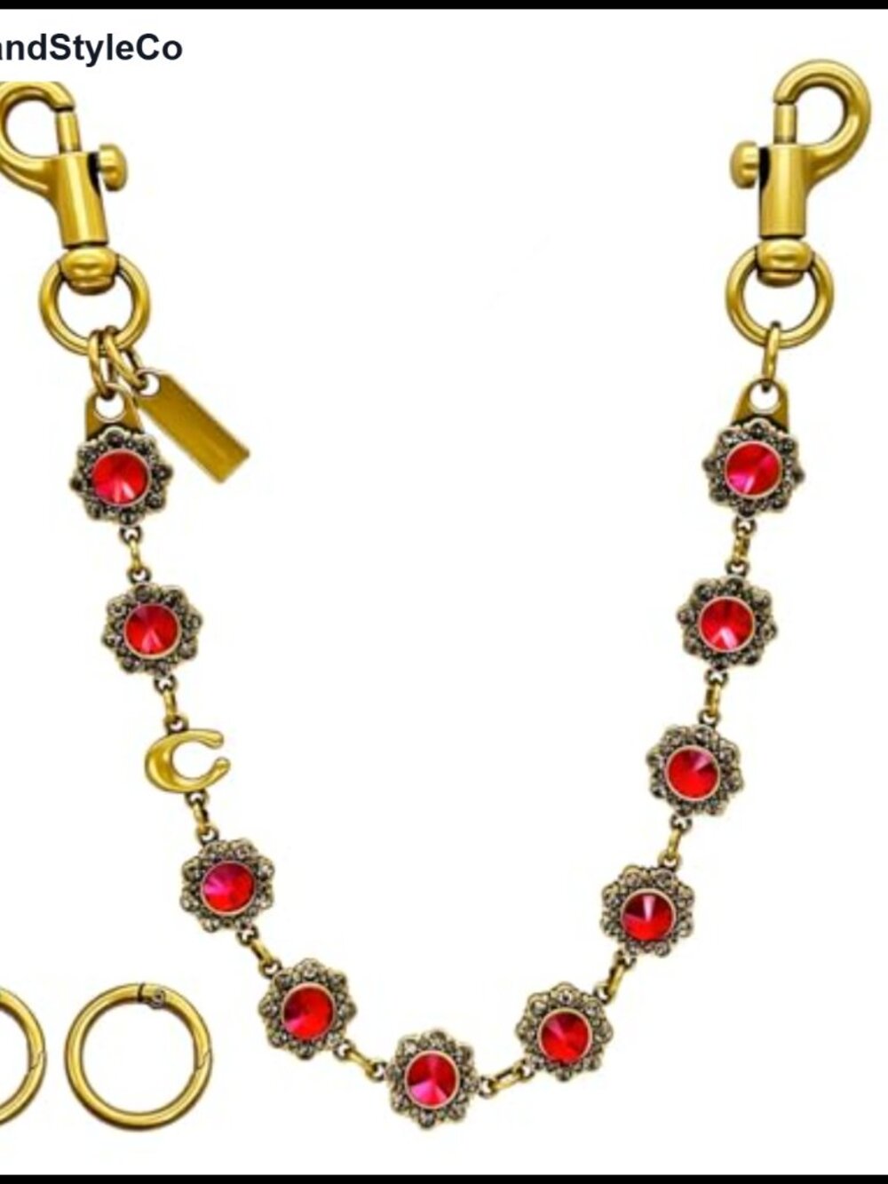 Gold Purse Charm Chain Bag Charm for Handbags Totes Backpacks